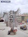Large Forged Metal Sculpture 300cm Metal Kinetic Wind Sculpture