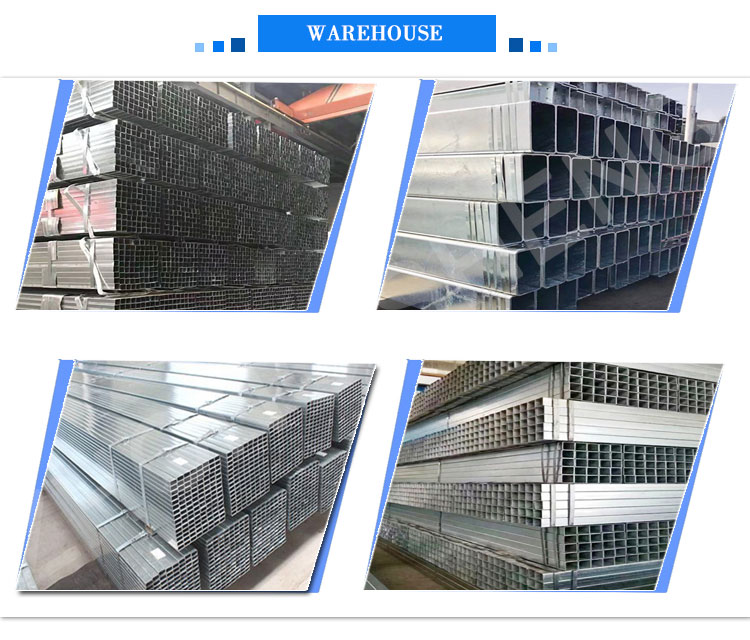 Hot Dipped Galvanized Square and Rectangular Steel Pipe Weight of Angang 40x40 SHS 15*15-100*100 ±1% Tolerance