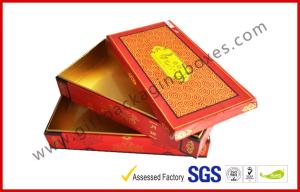Quality Red Matt Customized Hard Board Gift Packaging Boxes with Embossing , Hot Stamping LOGO wholesale