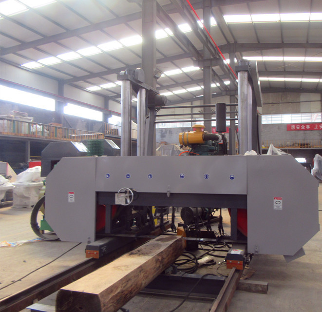 MJ1500 Large Bandsaw Mill 1500mm Horizontal Band Saw Mill Electrical Type