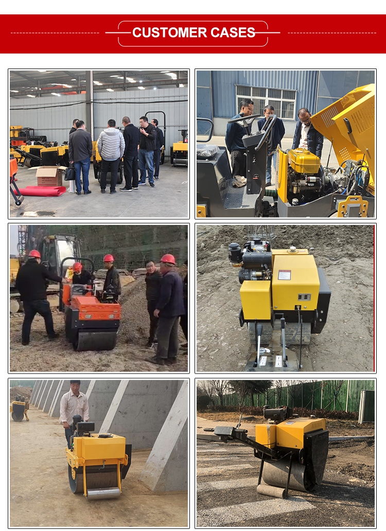 Small Road Roller Vibrator Compactor with 0.5mm Nominal Amplitude and 0-4 km/h Speed