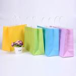 Elegant Stylish Brown Paper Carrier Bags , Colored Paper Bags With Handles