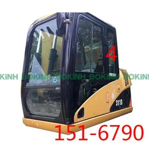 Quality CATERPILLAR Excavator Window Replacement 151-6790 Left Door Rear Position NO.4 wholesale