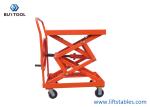 1190mm Height Ball Screw Scissor Lift Table Truck Without Hydraulic Pump Mobile