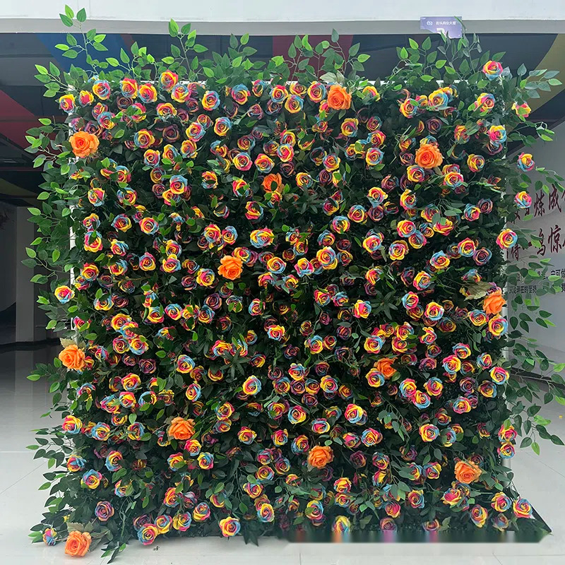 Customized Size Silk 3D Floral Cloth Wall Decor for Wedding Landscape or Mother's Day