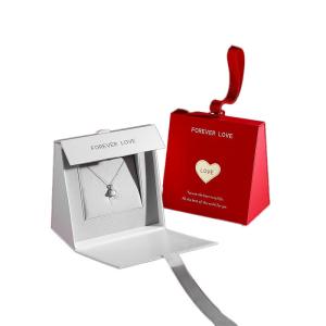 Quality Flower Necklace Square Treat Card Board Gift Boxes For Women Customized wholesale