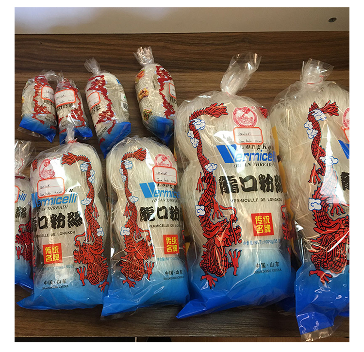 Clear White Halal Mung Bean Longkou Vermicelli 100G 250G 500G for Customized Packaging