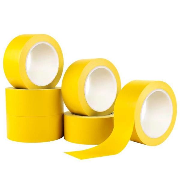 Floor PVC Warning Tape For Safety Marking High Visibility Yellow Caution Floor