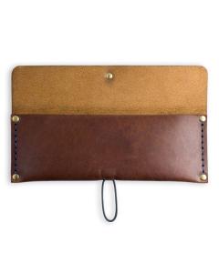 Quality Personalized Hand Sewn Leather Pencil Case Custom Logo For Students wholesale