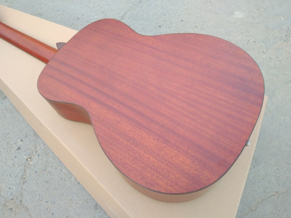 AAAA all Solid 12 strings customize guitara 12 string OM all solid mahogany wood acoustic electric guitar