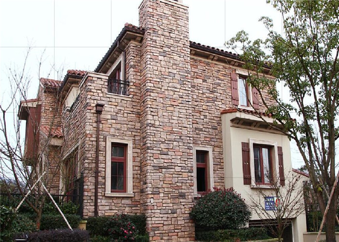 Artificial Cement Faux Stacked Stone Veneer For Wall Building Construction