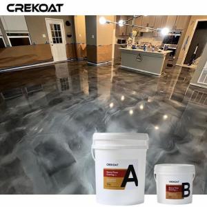Quality Decorative Effects Polyaspartic Metallic Floor Coating With Metallic Pigments Or Flakes wholesale