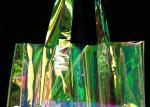 Laser Transparent 0.3mm Pvc Shopping Bag For Ladies Street