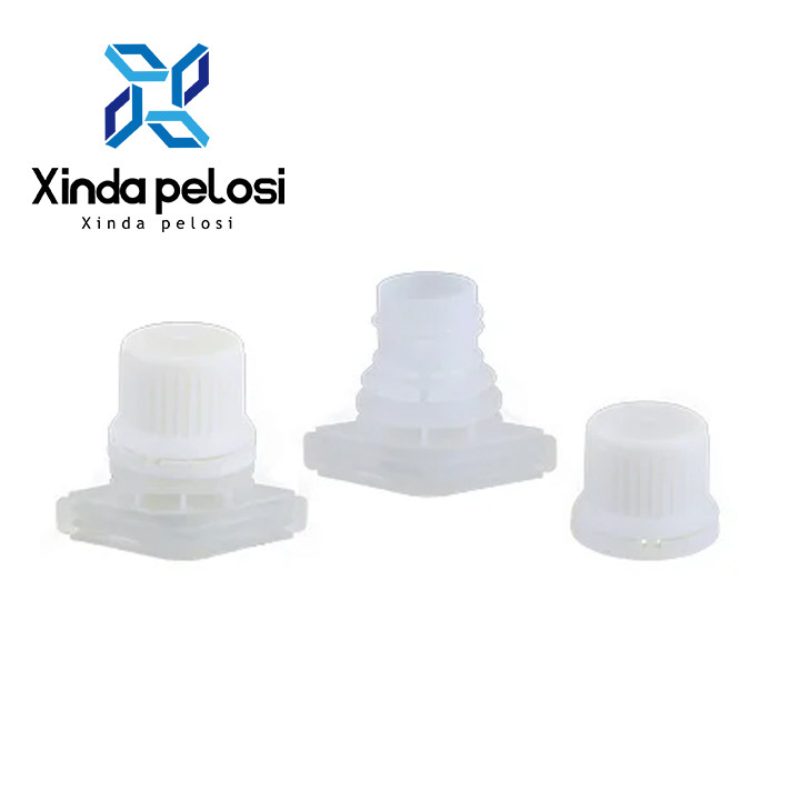 Precision Cnc Flexible PE Plastic Spout Cap For Soya-Bean Milk Bag