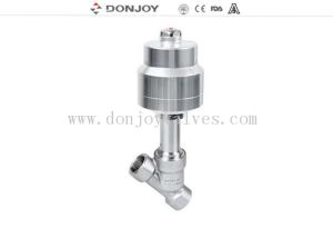 Quality Donjoy Stainless steel Pneumatic Angle Seat Valve with BSP Thread wholesale