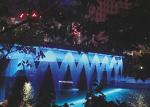 Musical Artificial Waterfall Water Fountain , Indoor Water Curtain Fountain