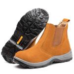 Non Slip Welding Safety Shoes Durable Leather Safety Shoes For Men