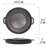 Korean Style Square Stovetop Grill Pan Aluminum Non Stick Smokeless Barbecue