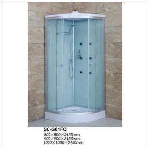 Quality Quadrant Shower Enclosure With Tempered Fabric Glass Sliding Door wholesale