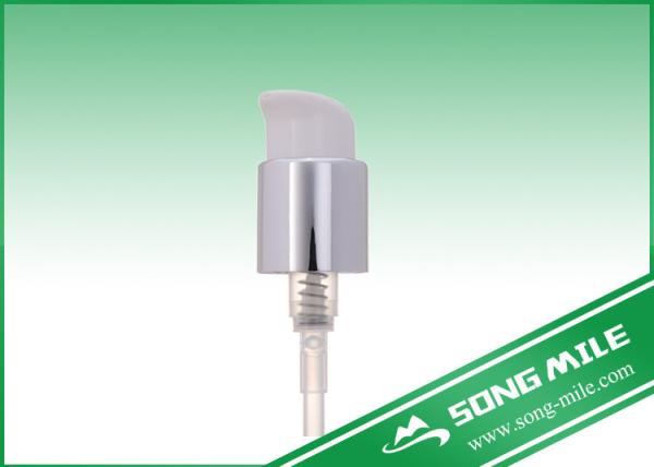 24/410,28/410 PP White Plastic Cream Dispenser with Whole Cap
