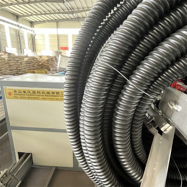 Cable Protection Spiral Pipe Machine , HDPE Spiral Pipe Production Line
