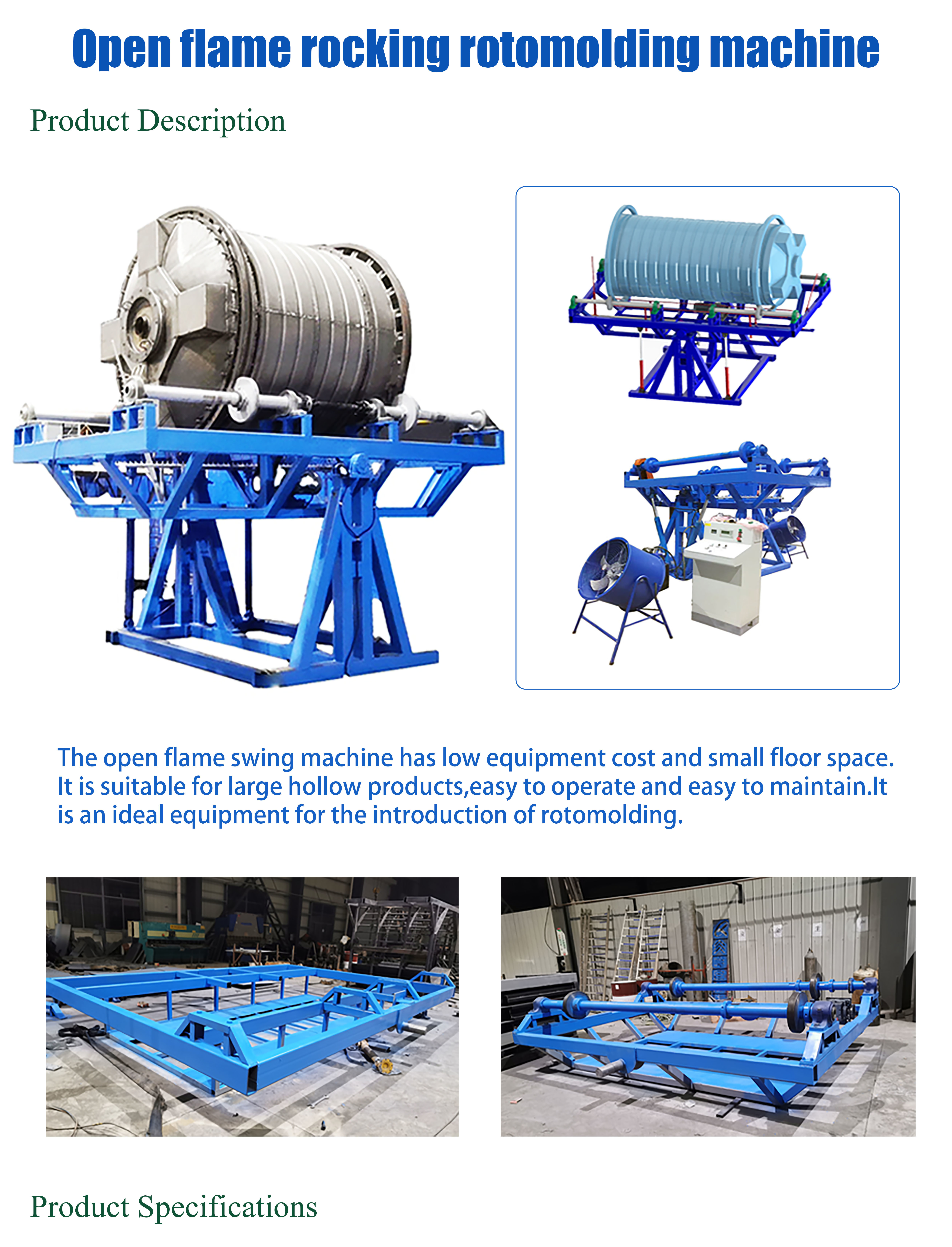 Automatic Rock And Roll Rotomoulding Machines For Efficient Production