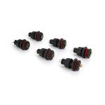 PA9T Gold Plated IP67 Waterproof Male Cable Connectors M13 4 Pin