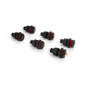 Quality PA9T Gold Plated IP67 Waterproof Male Cable Connectors M13 4 Pin wholesale