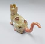 Promotional custom animal cat jewelry box metal trinket boxes cat shaped jewelry