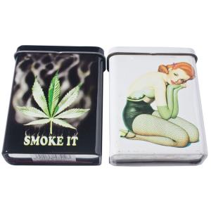Quality Rectangle Metal Cigar Tin Container ,Cigar Packaging Tin Container wholesale