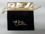 BRC 12.5cm Jewelry Drawstring Pouch Mini Small Black Velvet Bags RoHS Custom