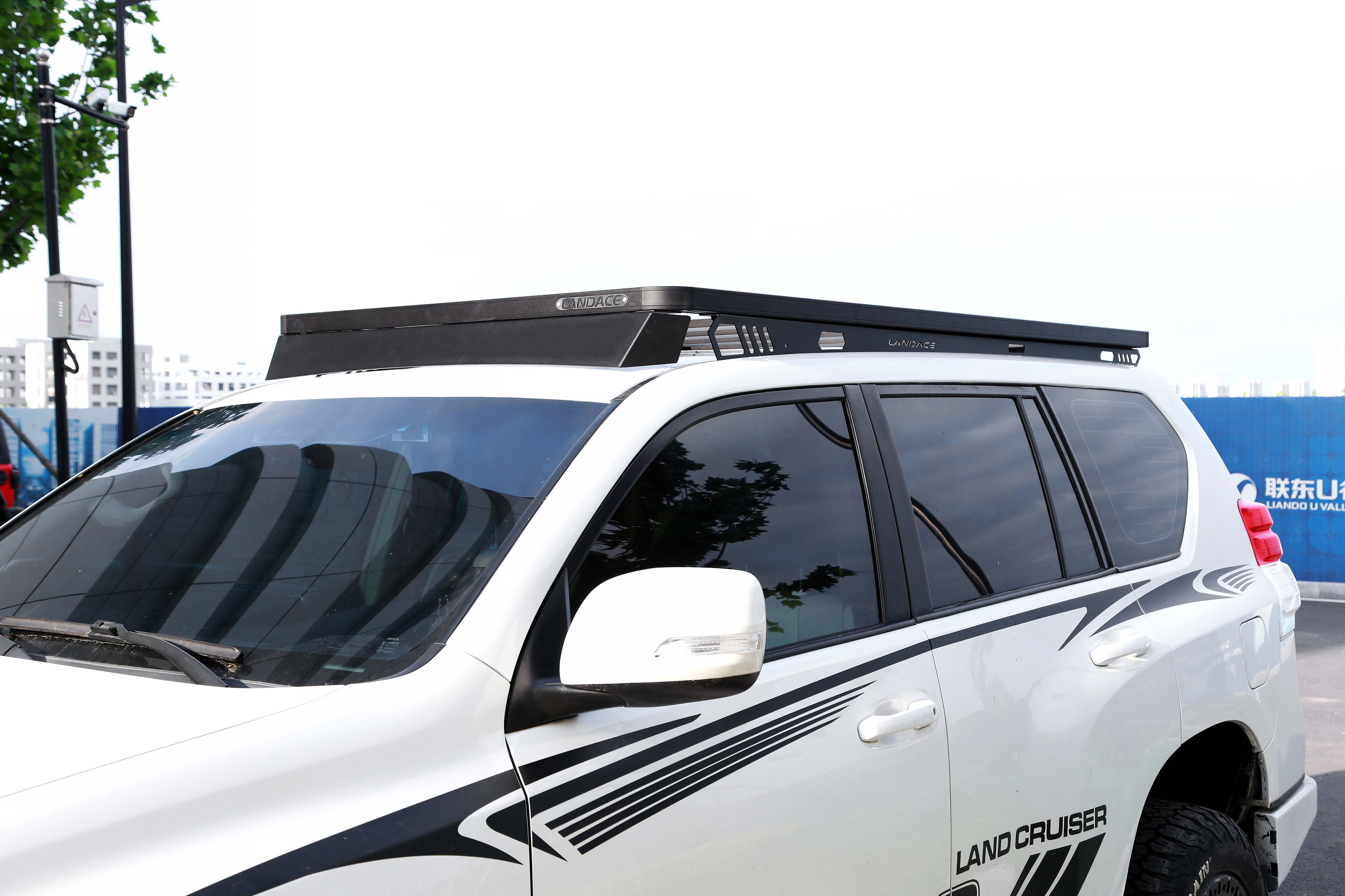Universal Aluminium Black Roof Rack for Toyota LC200 LC79 LC150 300KG Loading Capacity