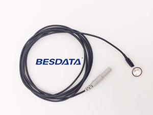 Quality Coated Gold / AgCl / Pure Silver / Sintered EEG Electrodes With Shielded Cable wholesale