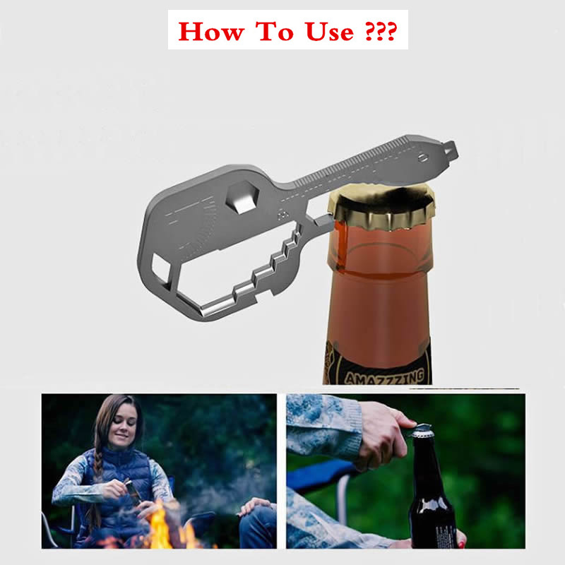 MIM Injection Molding Mini Outdoor Survival Tool Keychain Custom