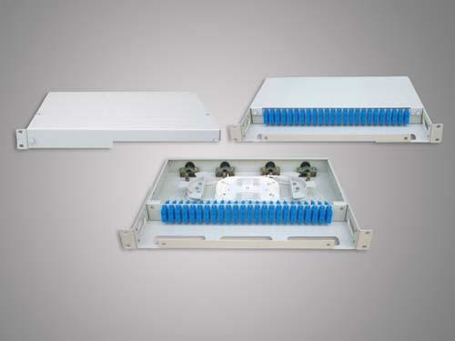 Stainless Steel Fiber Optic Terminal Box Rack Mounting With 19'' Standard