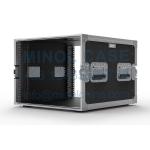 8U Rack Plywood Flight Case With Aluminum Frame