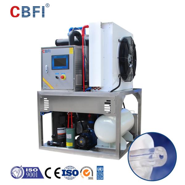 Refrigeration Equipment Edible Crystal Ice Tube Machine 304 Stainless Steel For