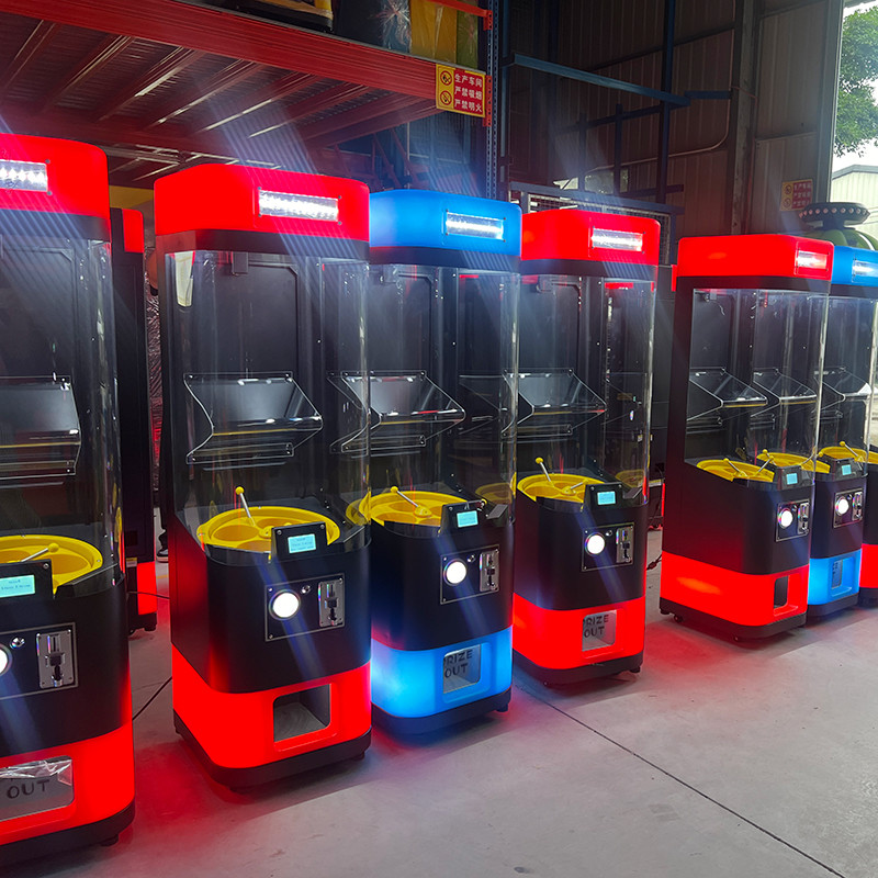 Crane Machine Coin-Operated Candy And Toy Vending Machine Features Capsule Toys Bouncy Ball Gacha Plastic Gumball