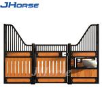 Farm Machinery Equestrian Metal Stall Fronts Bamboo Steel Frame Horses Stable
