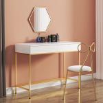 Luxury White Modern Wood Dresser Nordic Style Two Drawers With Mirror
