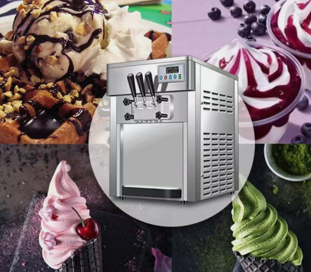 Professional Three Flavor Taylor Soft Serve Ice Cream Machine Softy Ice Cream