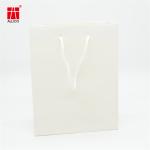 Custom Logo Gift Bag Glossy Clothes Retail Shopping Paper Bags With Rope Handles