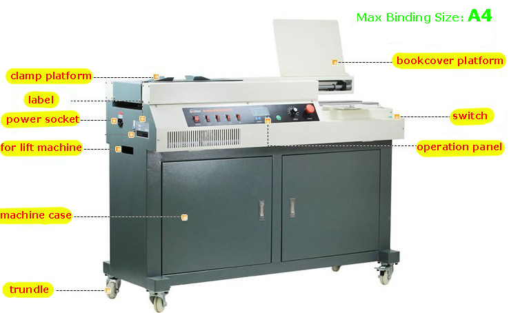 DC-50ET automatic perfect binder machine A4 automatic glue binding machine