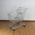 125L Retail High Capacity Escalator Asian Type Steel Metal Shopping Trolley