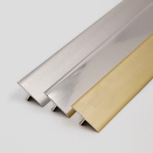 Quality ISO9001 Aluminium Tile Trim 10mm Aluminium Square Edge Tile Trim wholesale