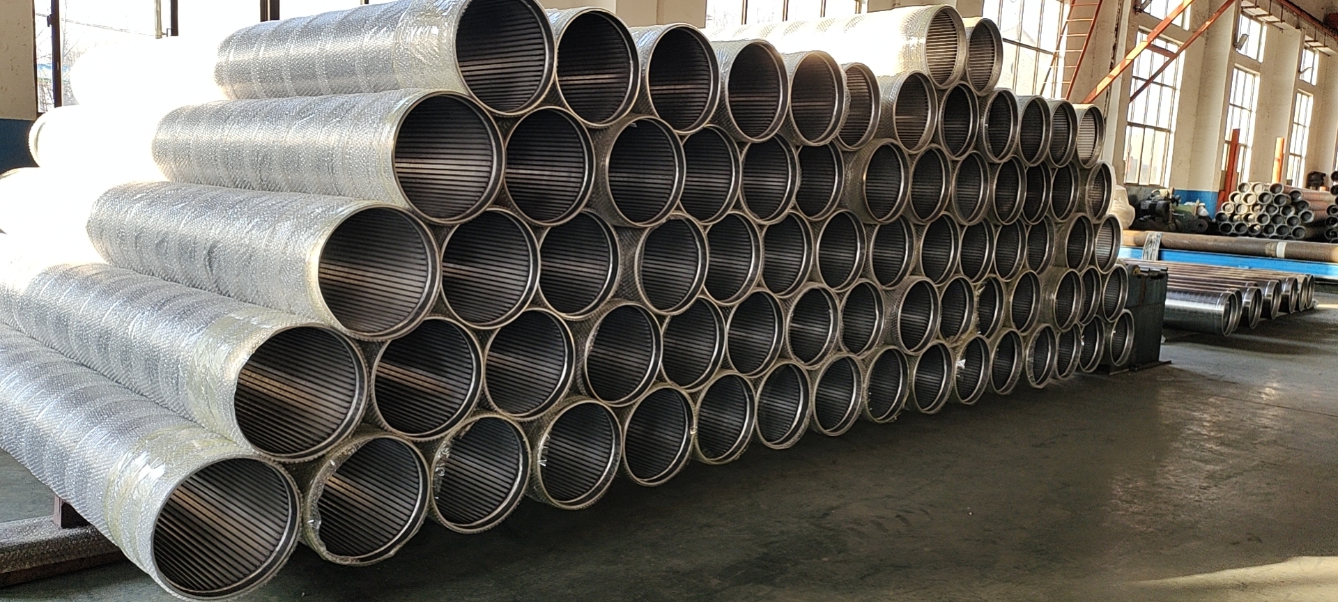 Johnson V Wire Water Well Screen Pipe SS Dia 8" Slot 0.020 / 10FT HS Code 84219990
