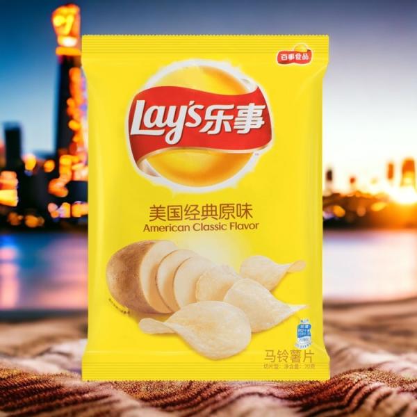 Lay's Classic Flavor Chips - 135 g Packs, 14 - MEGA PACKS Count Wholesale Case-