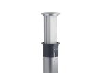 Motor Driven Kitchen Pop Up Sockets Silver Color Flush Mounted on Bar Counter