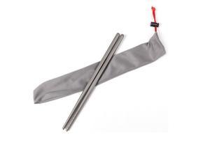 Quality Hiking Titanium Camping Parts Ti Chopsticks Sandblasting Hollow Square Chopsticks wholesale