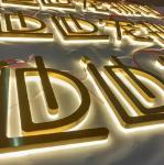 Waterproof commercial signs building wall backlight advertising outdoor 3D LED